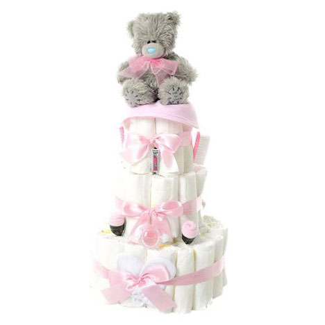 3 Tier Me to You Bear Nappy Cake (Pink) £26.99